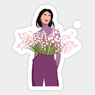 Spring woman II Sticker